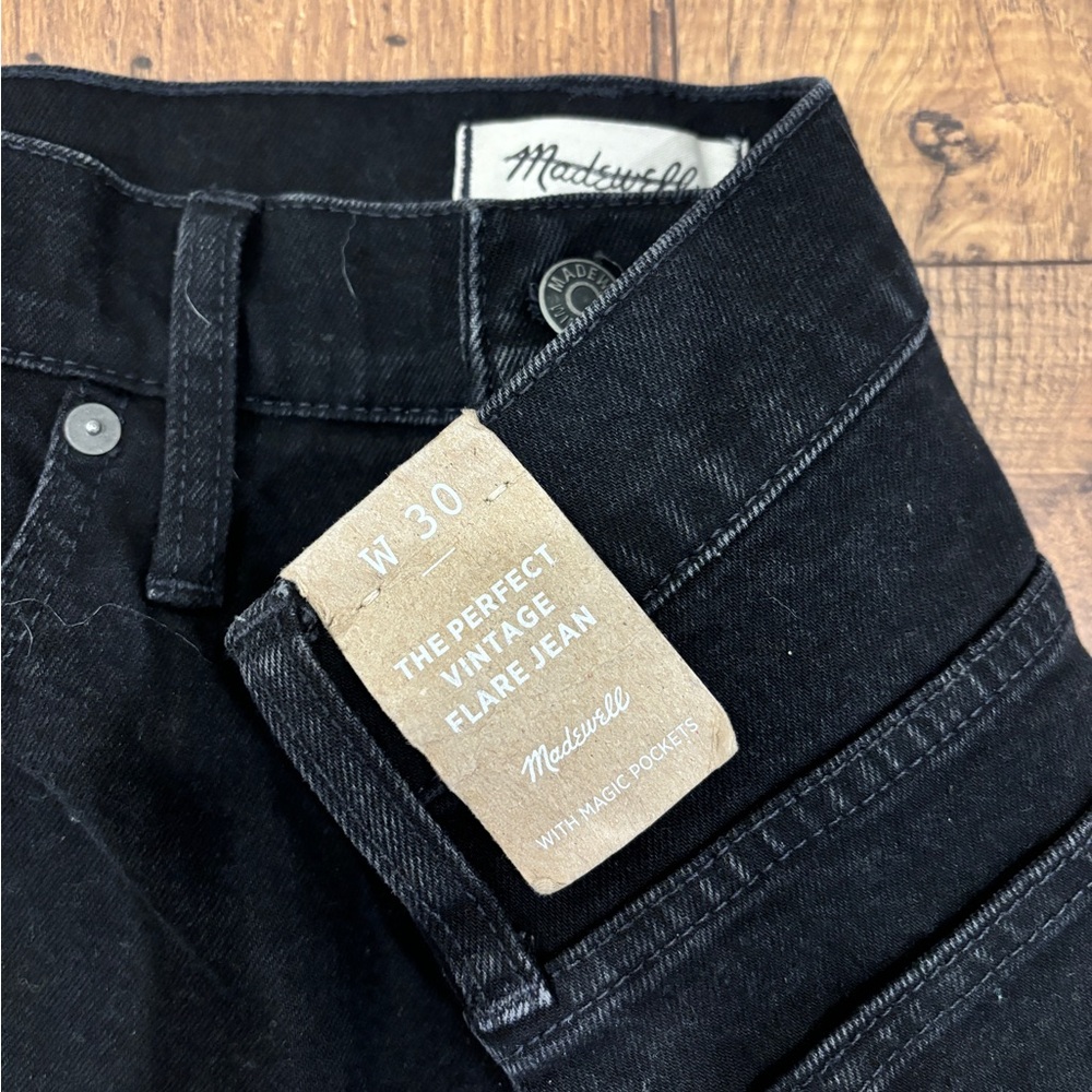 Madewell Black Flare Jeans